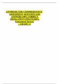 ATI PREDICTOR COMPREHENSIVE ASSESSMENT QUESTION AND ANSWERS 100&percnt; CORRECT &lpar;2025&rpar;LATEST UPDATE&vert;100&percnt; Guaranteed Success&vert; &hellip;GRADE A