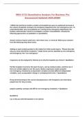 WGU C723 Quantitative Analysis For Business Pre Assessment Updated 2025-2026&excl;&excl;