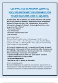 CEA PRACTICE EXAMBANK WITH ALL  FOCUSED INFORMATION YOU NEED FOR  YOUR EXAM 2025-2026 A&plus; GRADED&period;
