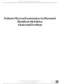 Test Bank- Pediatric Physical Examination&colon; An Illustrated Handbook 4th Edition &lpar;Karen G&period; Duderstadt&comma; 2025&rpar; Latest Edition&vert;&vert; All Chapters