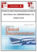 Test Bank for Guide to Clinical Documentation 3rd Edition by Debra D Sullivan