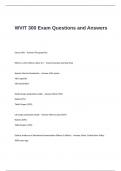 WVIT 300 Exam Questions and Answers