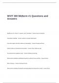 WVIT 300 Midterm -1 Questions and Answers