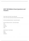 WVIT 300 Midterm Exam Questions and Answers