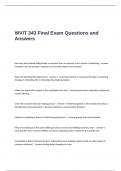 WVIT 343 Final Exam Questions and Answers