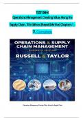 Test Bank for Operations Management Creating Value Along the Supply Chain 11th Edition