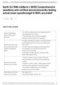 Earth Sci 1086 midterm &lpar; 2025&rpar; Comprehensive questions and verified answers&vert;recently testing actual exam questions&vert;get it 100&percnt; accurate&excl;&excl;