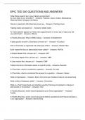 EPIC TED 300 QUESTIONS AND ANSWERS
