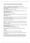 TED 300 EXAM QUESTIONS AND ANSWERS