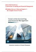 SOLUTION MANUAL Construction Accounting and Financial Management&comma; 4th Edition Steven J&period; PetersonChapters 1 - 18&comma; Complete Newest Version