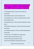 BIOD 151 - Essential Human Anatomy &  Physiology&colon; Module 1 Exam Questions  with 100&percnt; Correct Answers &vert; Rated A&plus;