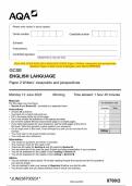 2023 AQA GCSE ENGLISH LANGUAGE 8700&sol;2 Paper 2 Writers&rsquo; viewpoints and perspectives Question Paper & Mark scheme &lpar;Merged&rpar; June 2023 &lbrack;VERIFIED&rsqb;