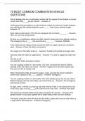 75 MOST COMMON COMBINATION VEHICLE QUESTIONS