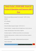 Study Guide &ndash; FLHD 2400 - Exam &num;2 - Section 4 Questions and Answers 100&percnt; Pass