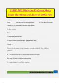 FLHD 2400 Midterm- Professor Mock Exam Questions and Answers 100&percnt; Pass