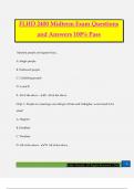 FLHD 2400 Midterm Exam Questions and Answers 100&percnt; Pass