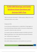 FLHD 2400 Marriage and Family Relations Exam Questions and Answers 100&percnt; Pass