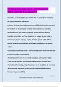 CFO Exam Questions and Answers  100&percnt; Solved &vert; Graded A&plus;
