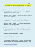 SLHS 4200 Midterm Verified Answers&excl;&excl;