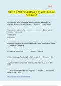 SLHS 4200 Final &lpar;Exam 4&rpar; With Actual Solution&excl;&excl;