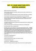 NAT 101 EXAM QUESTIONS WITH VERIFIED ANSWERS 