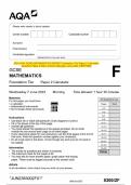 2023 AQA GCSE MATHEMATICS 8300&sol;2F Foundation Tier Paper 2 Calculator Question Paper & Mark scheme &lpar;Merged&rpar; June 2023 &lbrack;VERIFIED