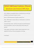 MNGT 3460 Exam 2 Auburn &ndash; Wesson Questions and Answers 100&percnt; Pass