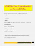MNGT 3460 Exam 2 Huang Questions and Answers 100&percnt; Pass