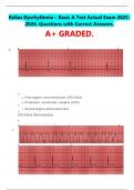 Relias Dysrhythmia &ndash; Basic A Test Actual Exam 2025-2026&period; Questions with Correct Answers&period;  A&plus; GRADED&period;