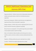 MNGT 3460 Exam 1 Questions and Answers 100&percnt; Pass