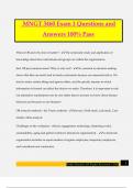 MNGT 3460 Exam 1 Questions and Answers 100&percnt; Pass