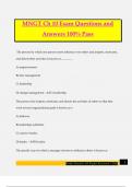 MNGT Ch 10 Exam Questions and Answers 100&percnt; Pass