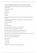 Crime Scene Investigation Exam Questions and Answers Latest Update 2025 Already Passed 