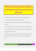 PPLE Bundled Exams Questions and Answers 100&percnt; Pass &vert;Updated 