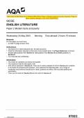 2023 AQA GCSE ENGLISH LITERATURE 8702&sol;2 Paper 2 Modern texts and poetry Question Paper &  Mark scheme &lpar;Merged&rpar; June 2023 &lbrack;VERIFIED&rsqb;