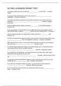 NC DMV LEARNERS PERMIT TEST