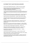 NC PERMIT TEST QUESTIONS AND ANSWERS
