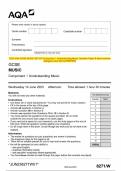 2023 AQA GCSE MUSIC 8271&sol;W Component 1 Understanding Music Question Paper & Mark scheme  &lpar;Merged&rpar; June 2023 &lbrack;VERIFIED&rsqb;
