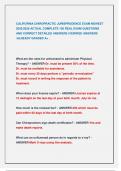 CALIFORNIA CHIROPRACTIC JURISPRUDENCE EXAM NEWEST  2025&sol;2026 ACTUAL COMPLETE 150 REAL EXAM QUESTIONS  AND CORRECT DETAILED ANSWERS &lpar;VERIFIED ANSWERS  &sol;ALREADY GRADED A&plus; &period;