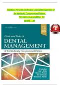 TEST BANK For Little and Falace's Dental Management of the Medically Compromised Patient&comma; 10th Edition by Craig Miller&comma; Verified Chapters 1 - 30&comma; Complete Newest Version