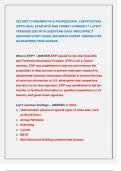 SECURITY FUNDAMENTALS PROFESSIONAL CERTIFICATION  &lpar;SFPC&rpar; REAL EXAM WITH NGN FORMAT CURRENTLY LATEST  VERSIONS 2025 WITH QUESTIONS EACH ANDCORRECT  ANSWERS STUDY GUIDE &vert;ACCURATE EXPERT VERIFIED FOR  GUARANTEED PASS&period;AGRADE &period;