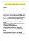 DA101 TEST WITH COMPLETE SOLUTION 