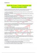 NUR 384 Exam 1 Study Questions and Answers Graded A 2025