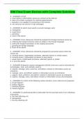 RIM Final Exam Review with Complete Solutions