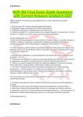NUR 384 Final Exam Guide Questions with Correct Answers Graded A 2025