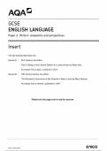 AQA GCSE ENGLISH LANGUAGE MARK SCHEME PAPER 2 2024 &lpar;8700&colon;2 Writers viewpoints and perspectives&rpar;