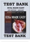 Test Bank for ECGs Made Easy 6th Edition by Barbara J Aehlert  Chapters 1-10 Complete Guide&period;