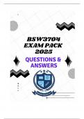 BSW3704 EXAM PACK 2025 &lpar;QUESTION & ANSWERS&rpar;