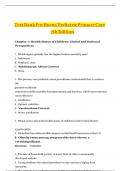 TEST BANK For Burns' Pediatric Primary Care 7th Edition -All Chapters Latest and Verified 2024&sol;2025