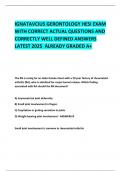 IGNATAVCIUS GERONTOLOGY HESI EXAM  WITH CORRECT ACTUAL QUESTIONS AND CORRECTLY WELL DEFINED ANSWERS LATEST 2025  ALREADY GRADED A&plus; 